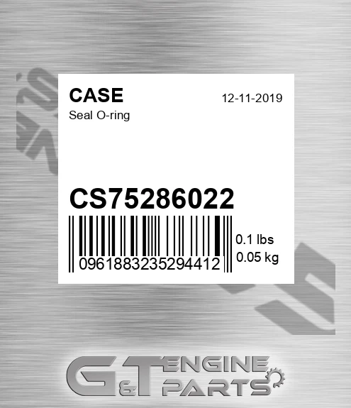 CS75286022 CASE Seal O-ring