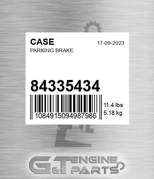 84335434 CASE Parking Brake