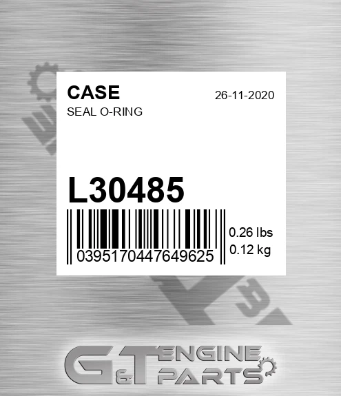 L30485 CASE Seal O-ring