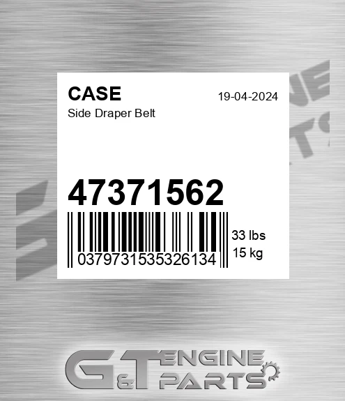 47371562 CASE Side Draper Belt