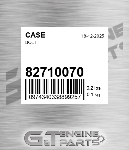 827-10070 Bolt