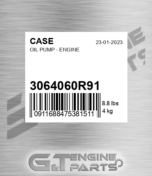 3064060R91 CASE Oil Pump - Engine