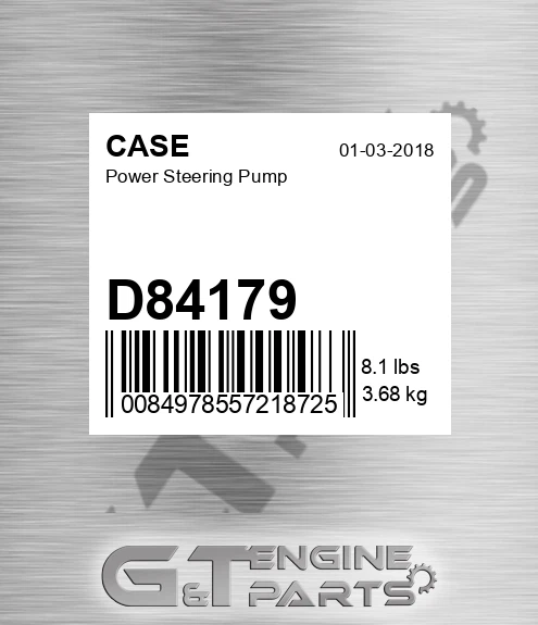 D84179 Power Steering Pump