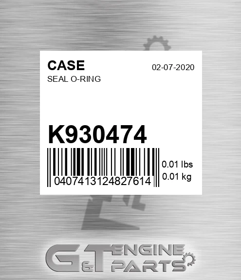 K930474 Seal O-ring