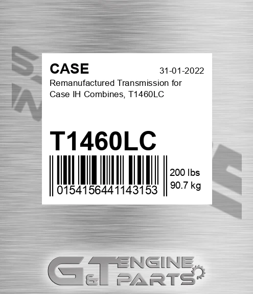 T1460LC Remanufactured Transmission For Ih Combines,