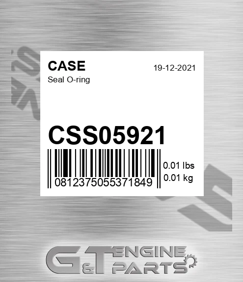 CSS05921 Seal O-ring