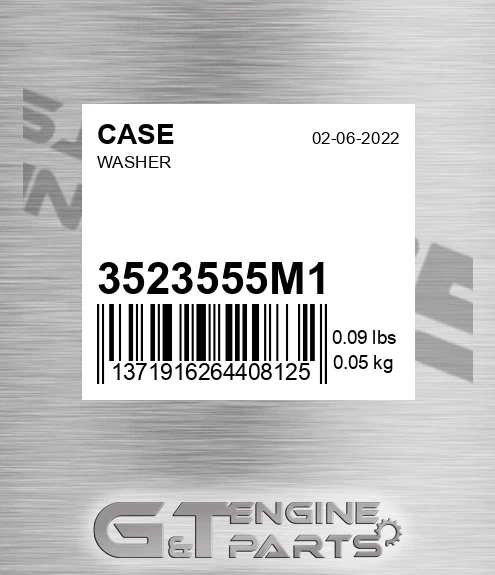 3523555M1 CASE Washer