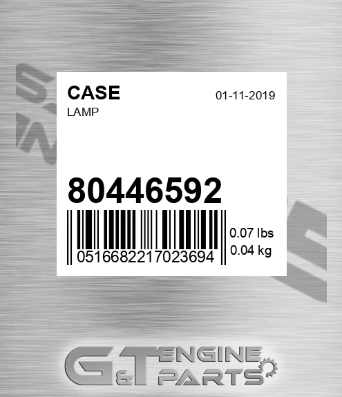 80446592 CASE Lamp
