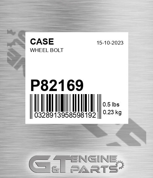 P82169 CASE Wheel Bolt