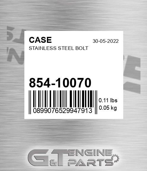 854-10070 Stainless Steel Bolt