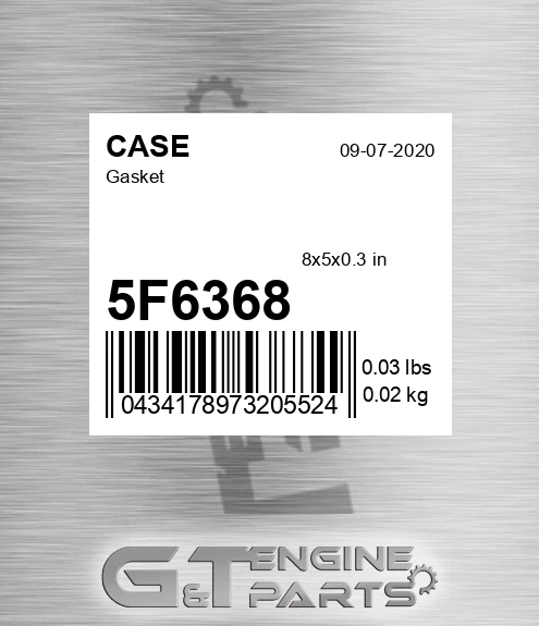 5F6368 Gasket