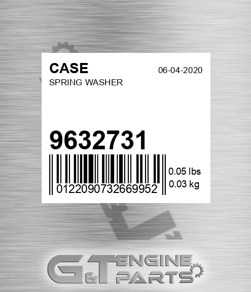 9632731 CASE Spring Washer