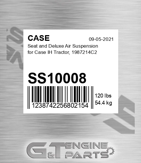SS10008 CASE Seat And Deluxe Air Suspension For Case Ih Tractor, 1987214c2