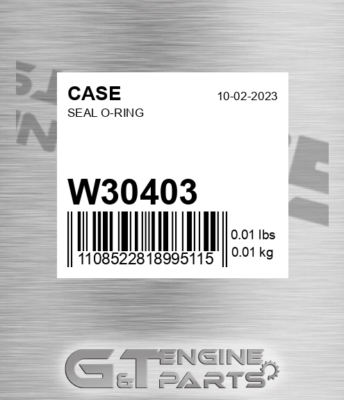 W30403 CASE Seal O-ring