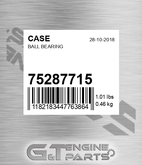 75287715 Ball Bearing for CASE