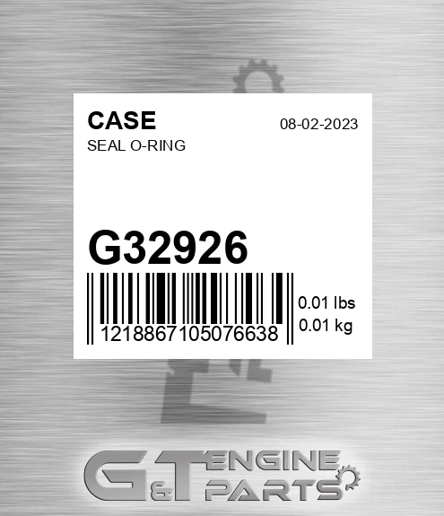 G32926 CASE Seal O-ring