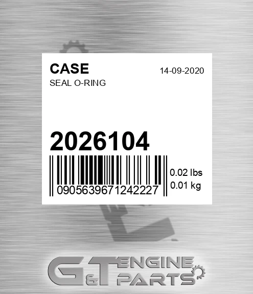 2026104 CASE Seal O-ring