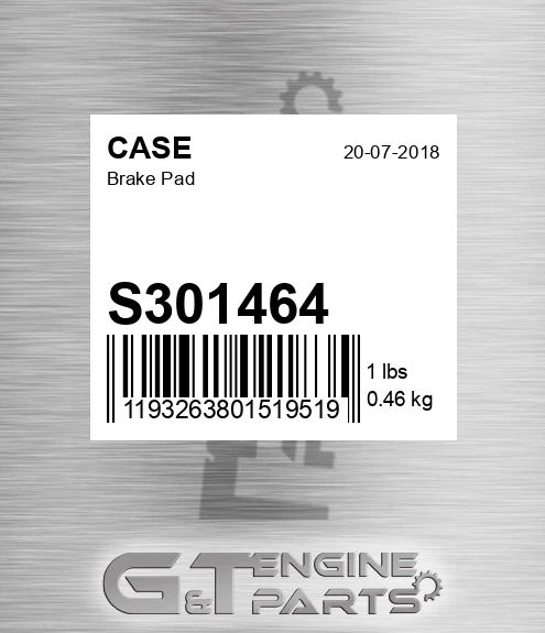 S301464 CASE Brake Pad