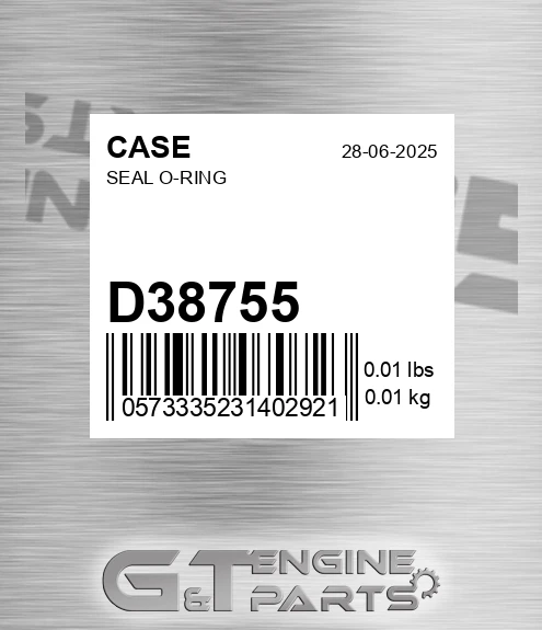 D38755 CASE Seal O-ring