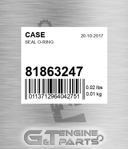 81863247 Seal O-ring