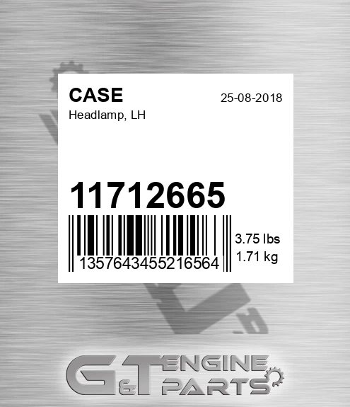 11712665 Headlamp, Lh