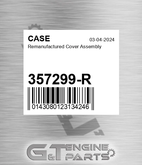 357299-R Remanufactured Cover Assembly