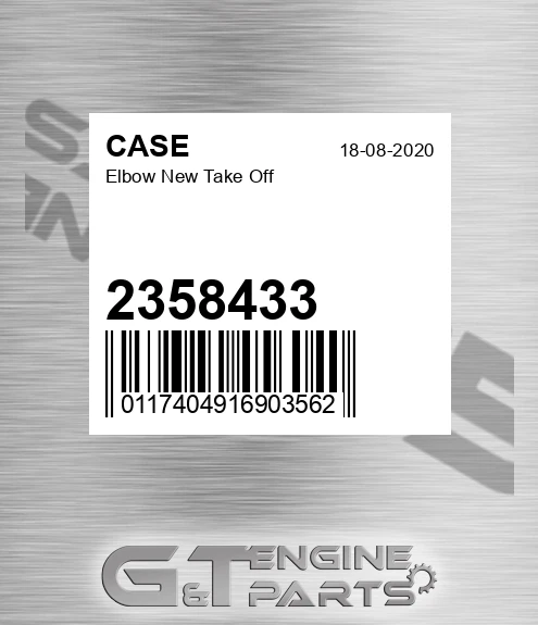 2358433 CASE Elbow New Take Off