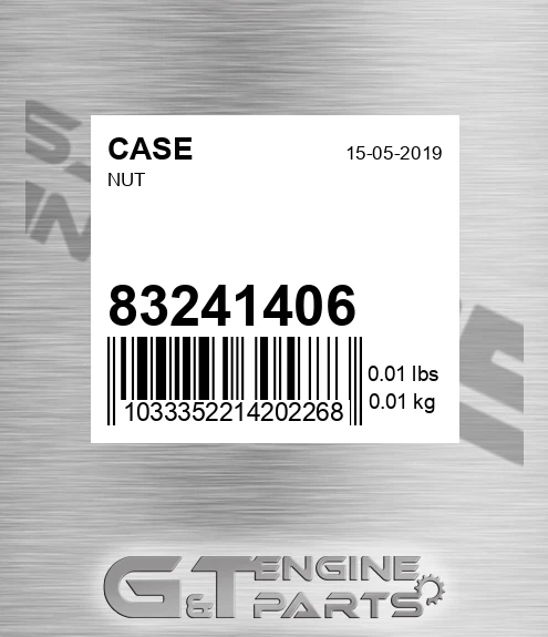 832-41406 Nut for CASE