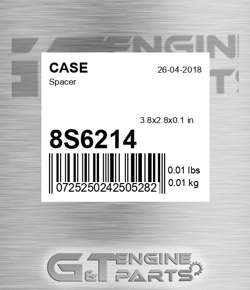 8S6214 CASE Spacer