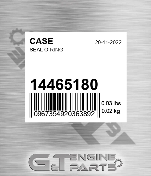 14465180 Seal O-ring