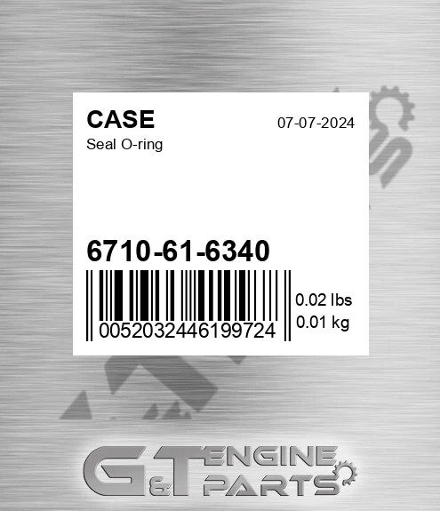 6710-61-6340 Seal O-ring