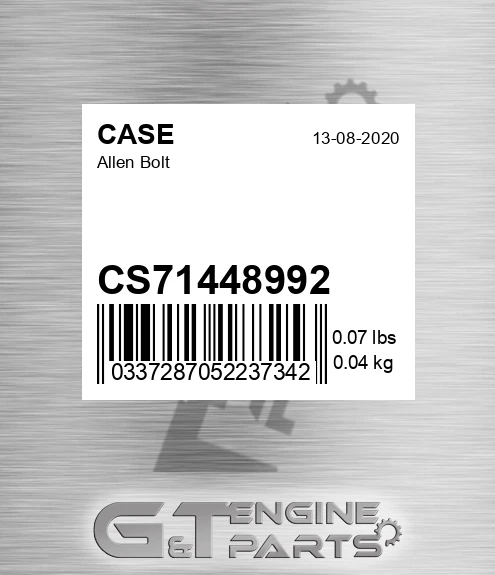 CS71448992 Allen Bolt
