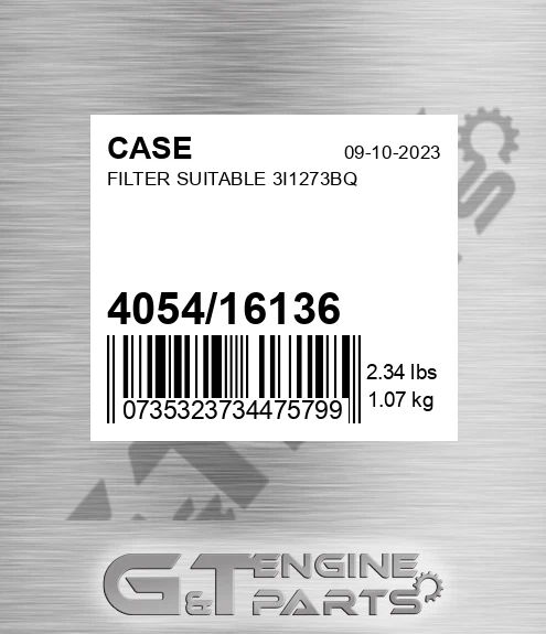 4054/16136 Filter Suitable 3i1273bq