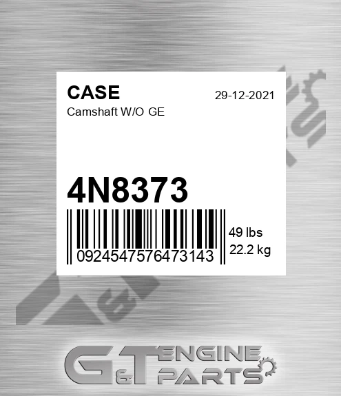 4N8373 Camshaft W/o Ge