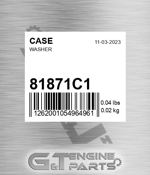 81871C1 Washer
