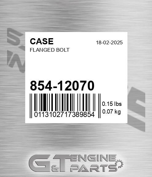 854-12070 Flanged Bolt