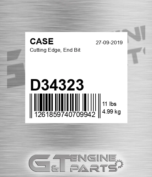 D34323 CASE Cutting Edge, End Bit