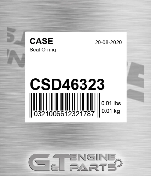 CSD46323 CASE Seal O-ring