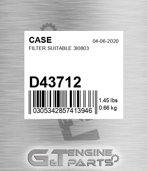 D43712 Filter Suitable 3i0803