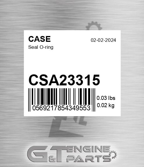 CSA23315 Seal O-ring