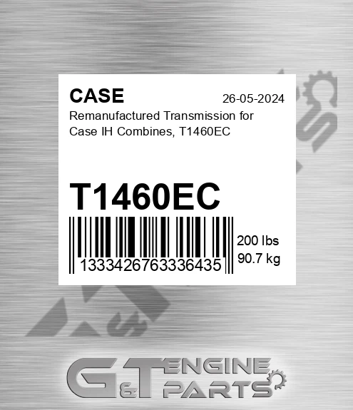 T1460EC Remanufactured Transmission For Ih Combines,