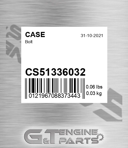CS51336032 CASE Bolt
