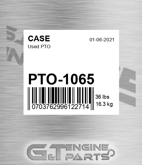 PTO-1065 Used Pto for CASE