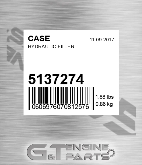 5137274 CASE Hydraulic Filter
