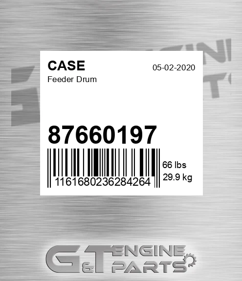 87660197 Feeder Drum