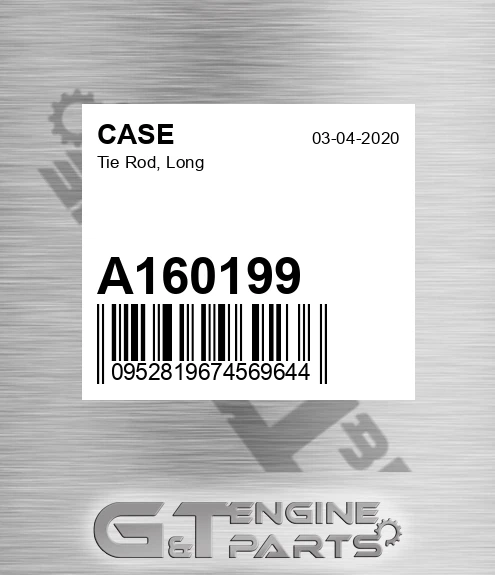 A160199 CASE Tie Rod, Long