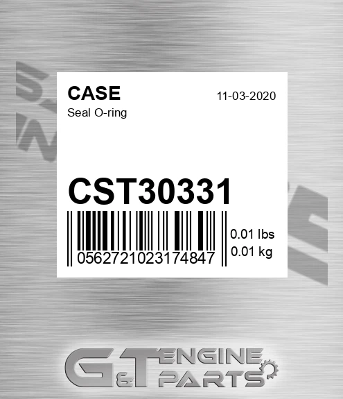 CST30331 CASE Seal O-ring