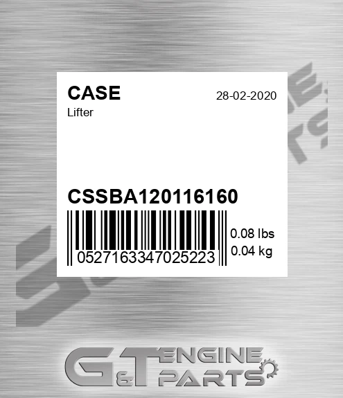 CSSBA120116160 CASE Lifter