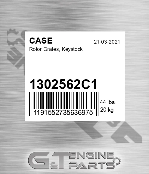 1302562C1 Rotor Grates, Keystock