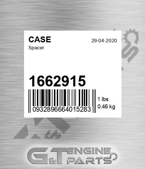 1662915 CASE Spacer